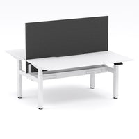 Montana Electric Standing 2-Person Double-sided Desk Workstation - With Graphite Elite25 Screen (3 Stages)