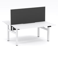 Montana Electric Standing 2-Person Double-sided Desk Workstation - With Graphite Elite25 Screen (3 Stages)