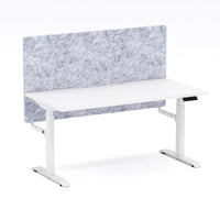 Montana Electric Standing Straight Workstation - With Marble Grey AcoustiQ Screen (3 Stages)