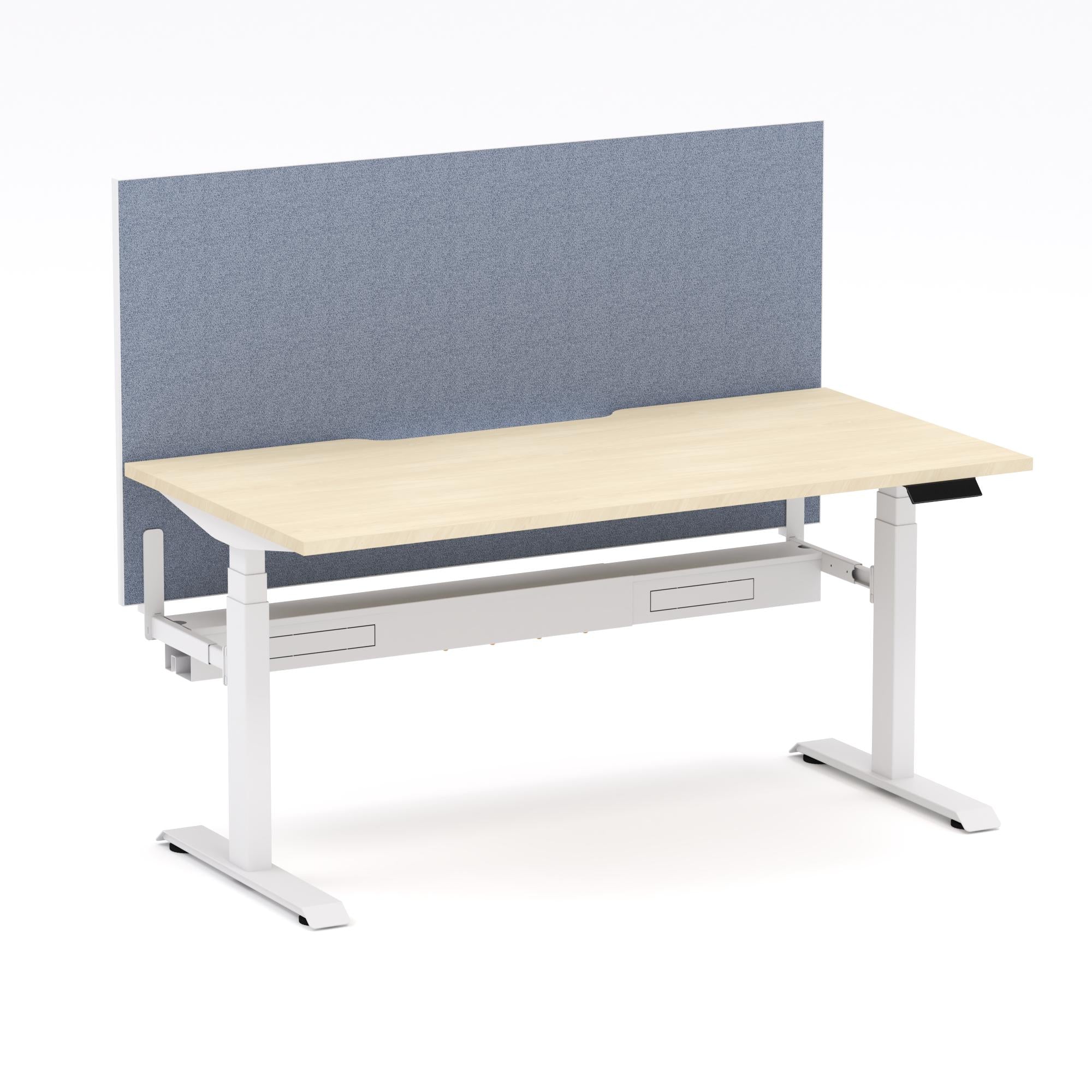 Montana Electric Standing Straight Workstation - With Misty Blue Elite25 Screen (3 Stages)