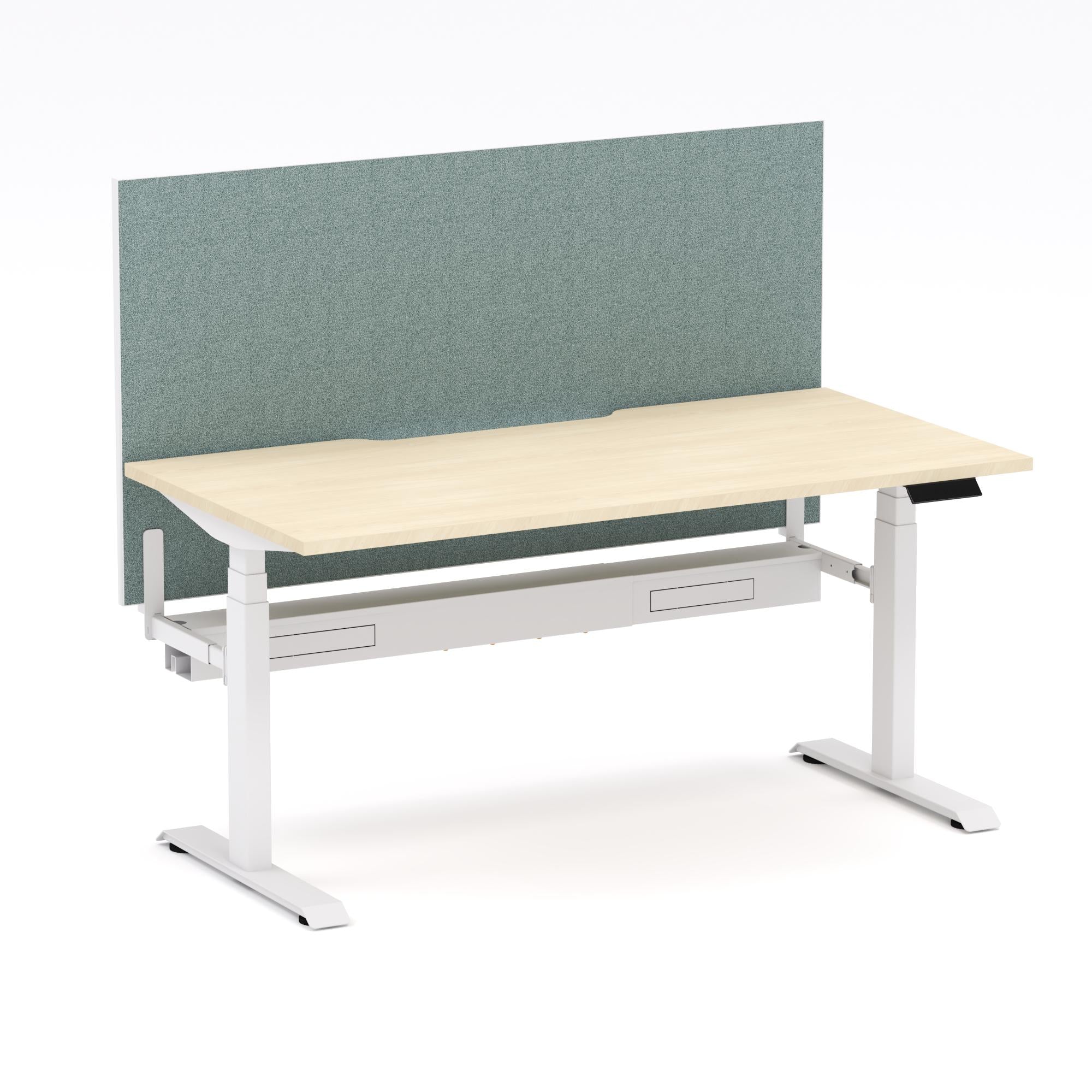 Montana Electric Standing Straight Workstation - With Sage Green Elite25 Screen (3 Stages)