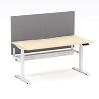 Montana Electric Standing Straight Workstation - With Smoke Grey Elite25 Screen (3 Stages)