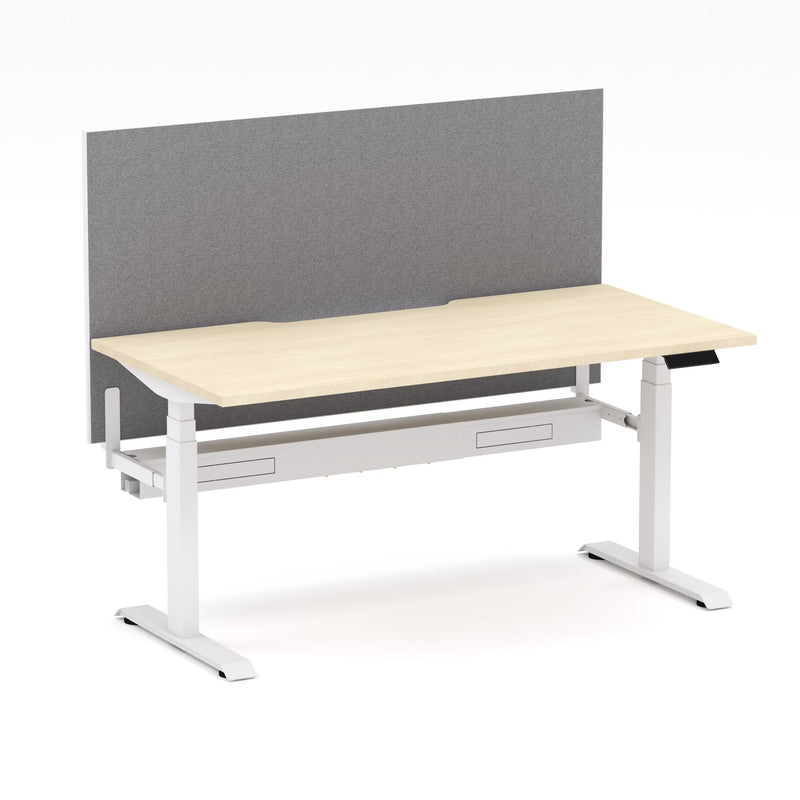 Montana Electric Standing Straight Workstation - With Smoke Grey Elite25 Screen (3 Stages)