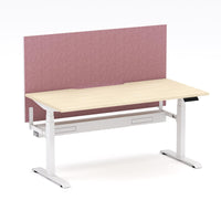 Montana Electric Standing Straight Workstation - With Soft Scarlet Elite25 Screen (3 Stages)