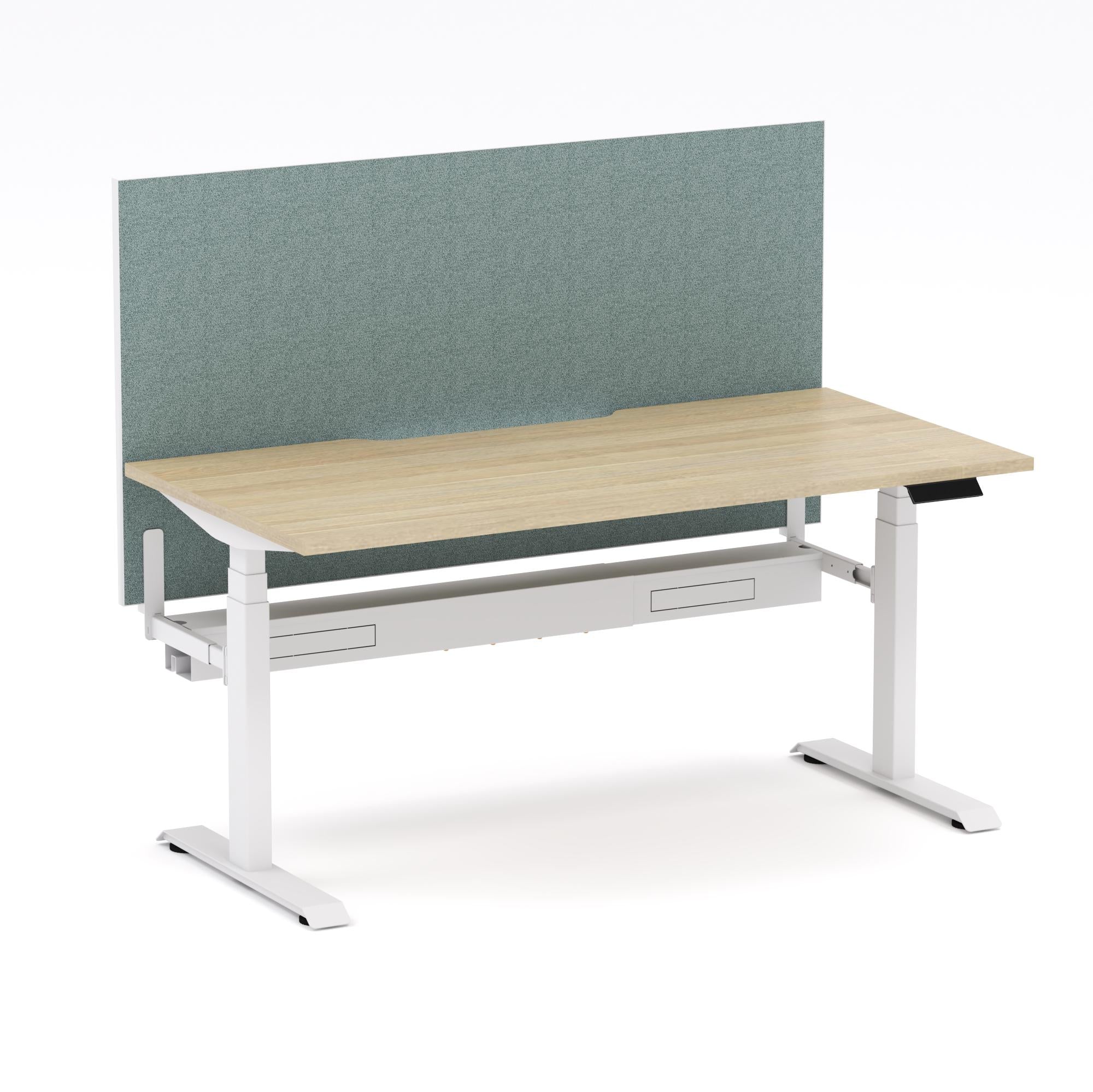 Montana Electric Standing Straight Workstation - With Sage Green Elite25 Screen (3 Stages)