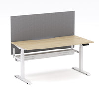 Montana Electric Standing Straight Workstation - With Smoke Grey Elite25 Screen (3 Stages)
