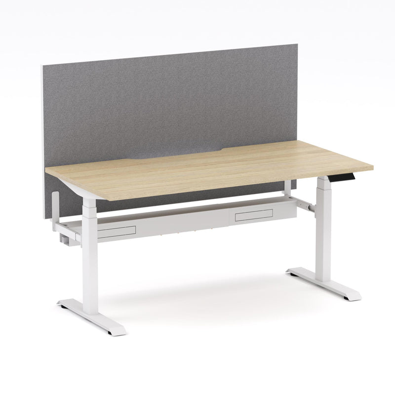 Montana Electric Standing Straight Workstation - With Smoke Grey Elite25 Screen (3 Stages)