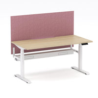 Montana Electric Standing Straight Workstation - With Soft Scarlet Elite25 Screen (3 Stages)