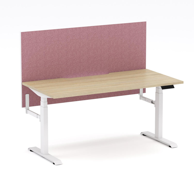 Montana Electric Standing Straight Workstation - With Soft Scarlet Elite25 Screen (3 Stages)