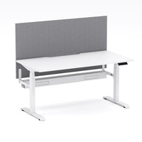 Montana Electric Standing Straight Workstation - With Smoke Grey Elite25 Screen (3 Stages)