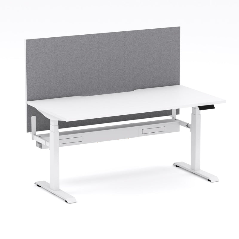 Montana Electric Standing Straight Workstation - With Smoke Grey Elite25 Screen (3 Stages)