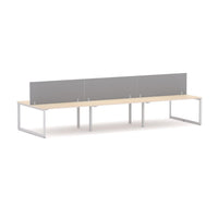 Anvil 6-Person Double-sided Desk Workstation Includes: Edge25 Screen