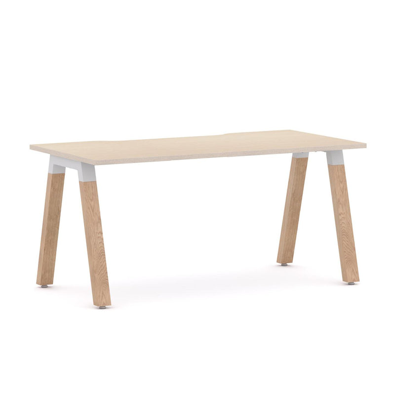 Plantation Straight Workstation Oak