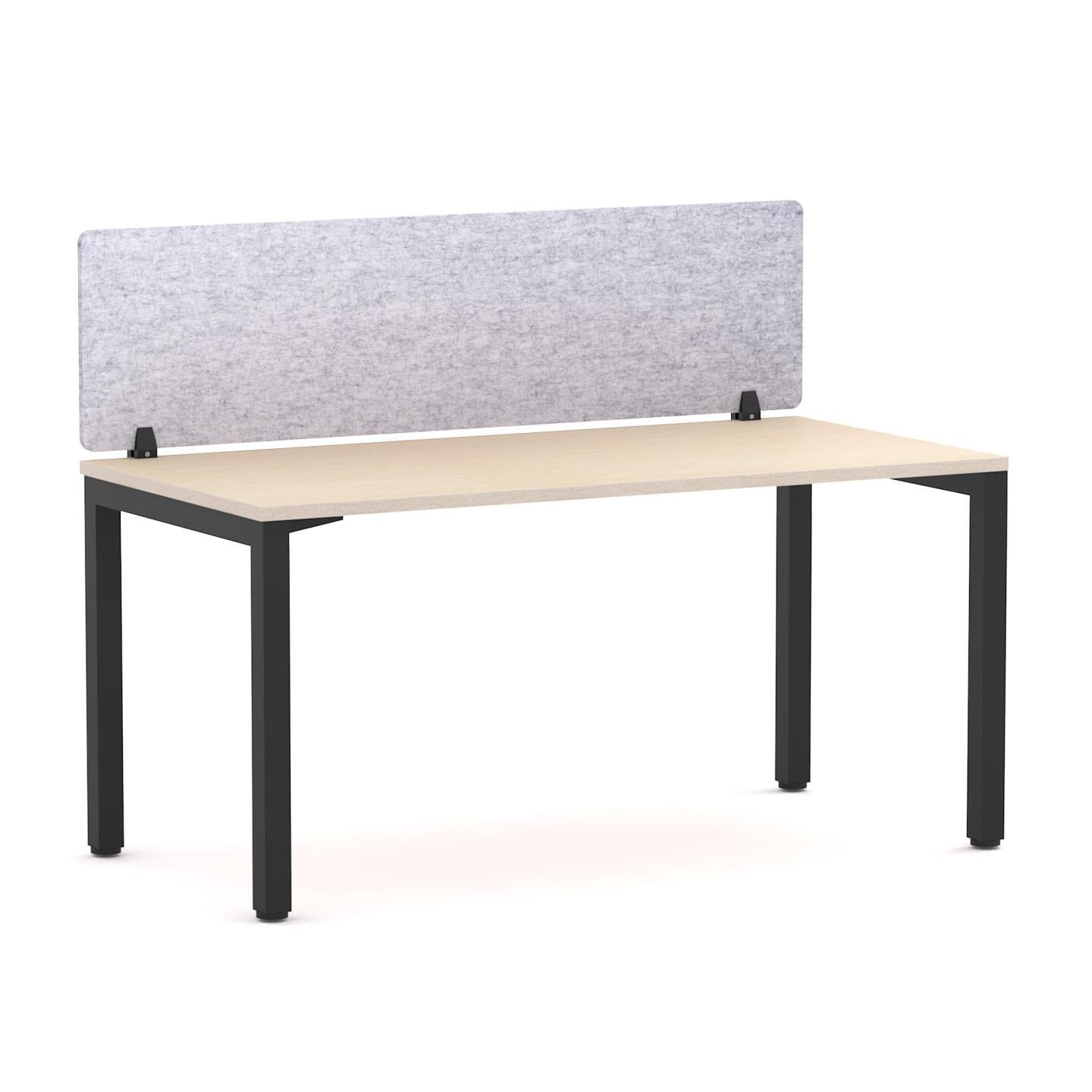 Axis 1 User Single Desk, 50x50mm Square Leg Design. Includes: AcoustiQ Screen