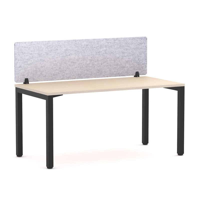 Axis 1 User Single Desk, 50x50mm Square Leg Design. Includes: AcoustiQ Screen