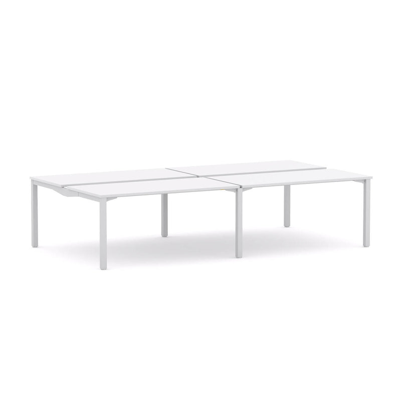 Axis Stretch 4-Person Double-sided Desk Workstation