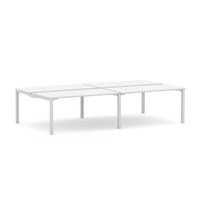 Axis Stretch 4-Person Double-sided Desk Workstation
