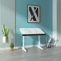Versarise Height Adjustable Drafting Table  Pneumatic Flip Top Table