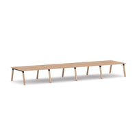 Plantation 8-Person Double-sided Desk Workstation
