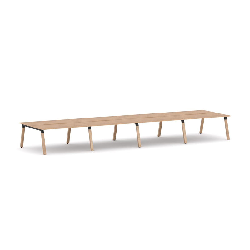 Plantation 8-Person Double-sided Desk Workstation
