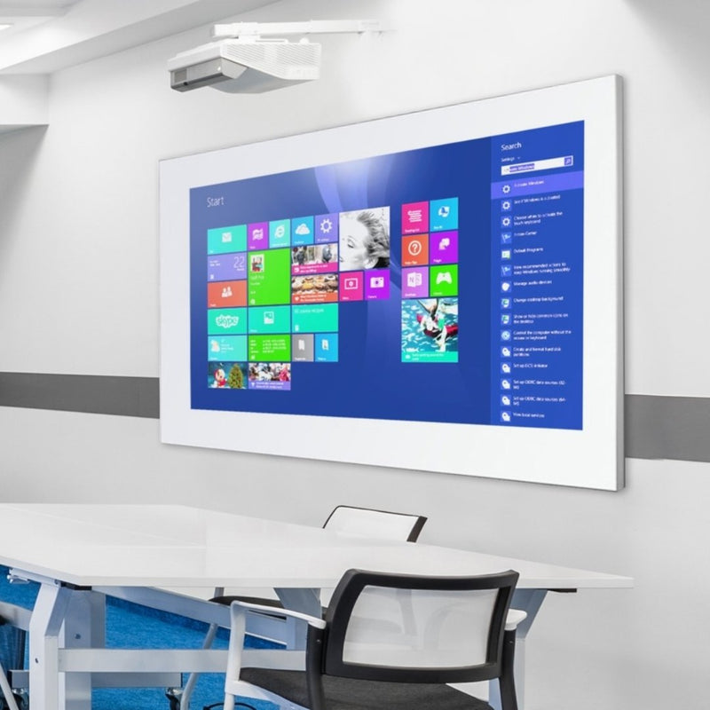 LX8 EDGE EverWrite Porcelain Projection Whiteboard Slim Edge Powder Coated