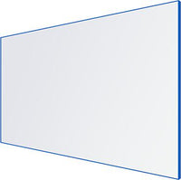 LX8 Slim Edge Projection Magnetic Porcelain Whiteboard - Coloured Edge