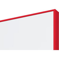 LX8 Slim Edge Projection Magnetic Porcelain Whiteboard - Coloured Edge