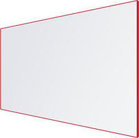 LX8 Slim Edge Projection Magnetic Porcelain Whiteboard - Coloured Edge