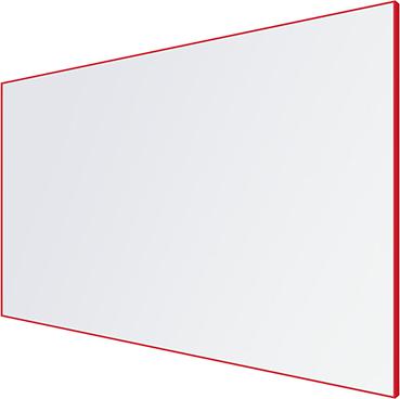 LX8 Slim Edge Projection Magnetic Porcelain Whiteboard - Coloured Edge