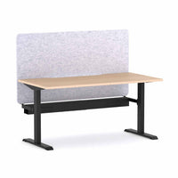 Klass Fixed Straight Workstation with AcoustiQ Screen
