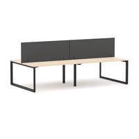 Anvil 4-Person Double-sided Desk Workstation Includes: Edge25 Screen