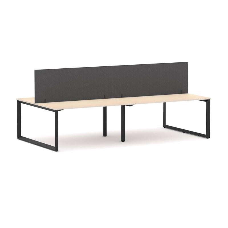 Anvil 4-Person Double-sided Desk Workstation Includes: Edge25 Screen