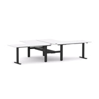 Agile Fixed Rectangle 2-Person 90° Workstation