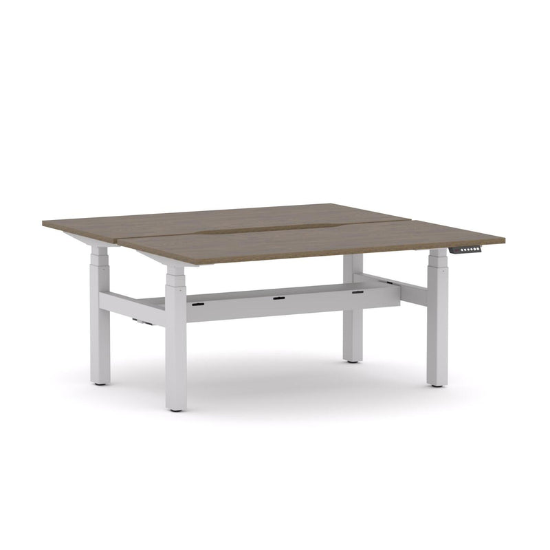 AgileMotion+ 3C/2M Electric Rectangle 2-Person Double-sided Desk Workstation