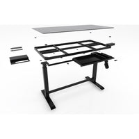 Luxe Electric Glass Desk