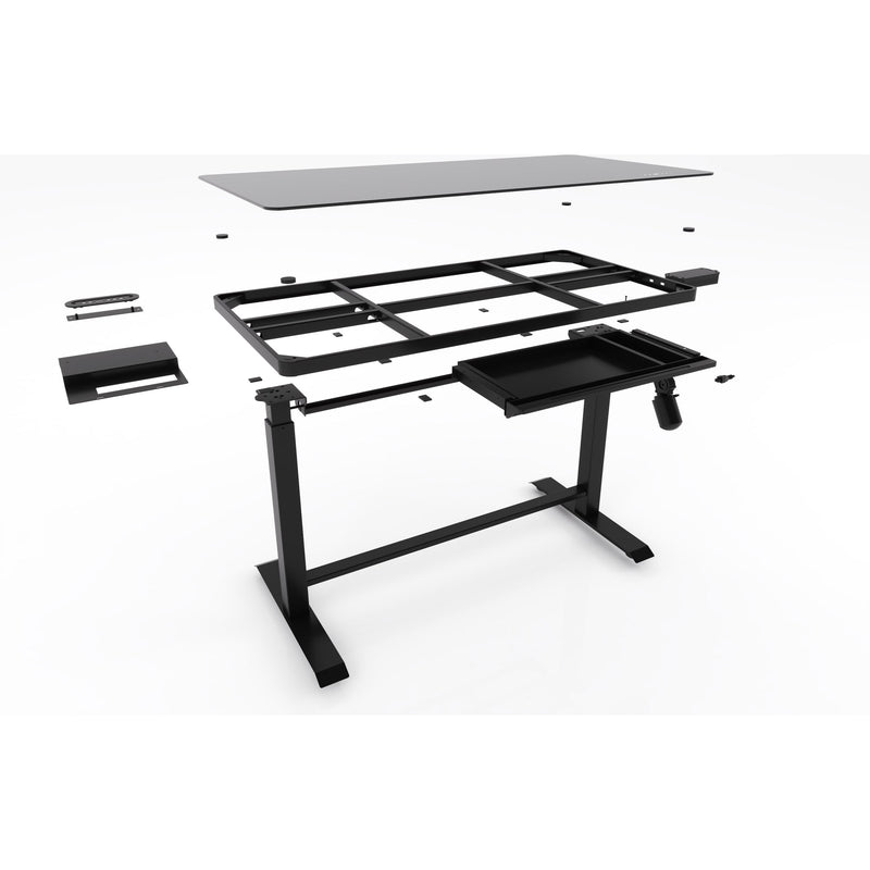 Luxe Electric Glass Desk