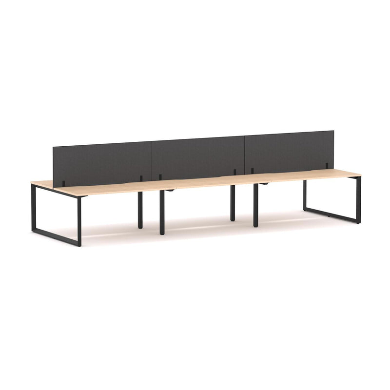 Anvil 6-Person Double-sided Desk Workstation Includes: Edge25 Screen