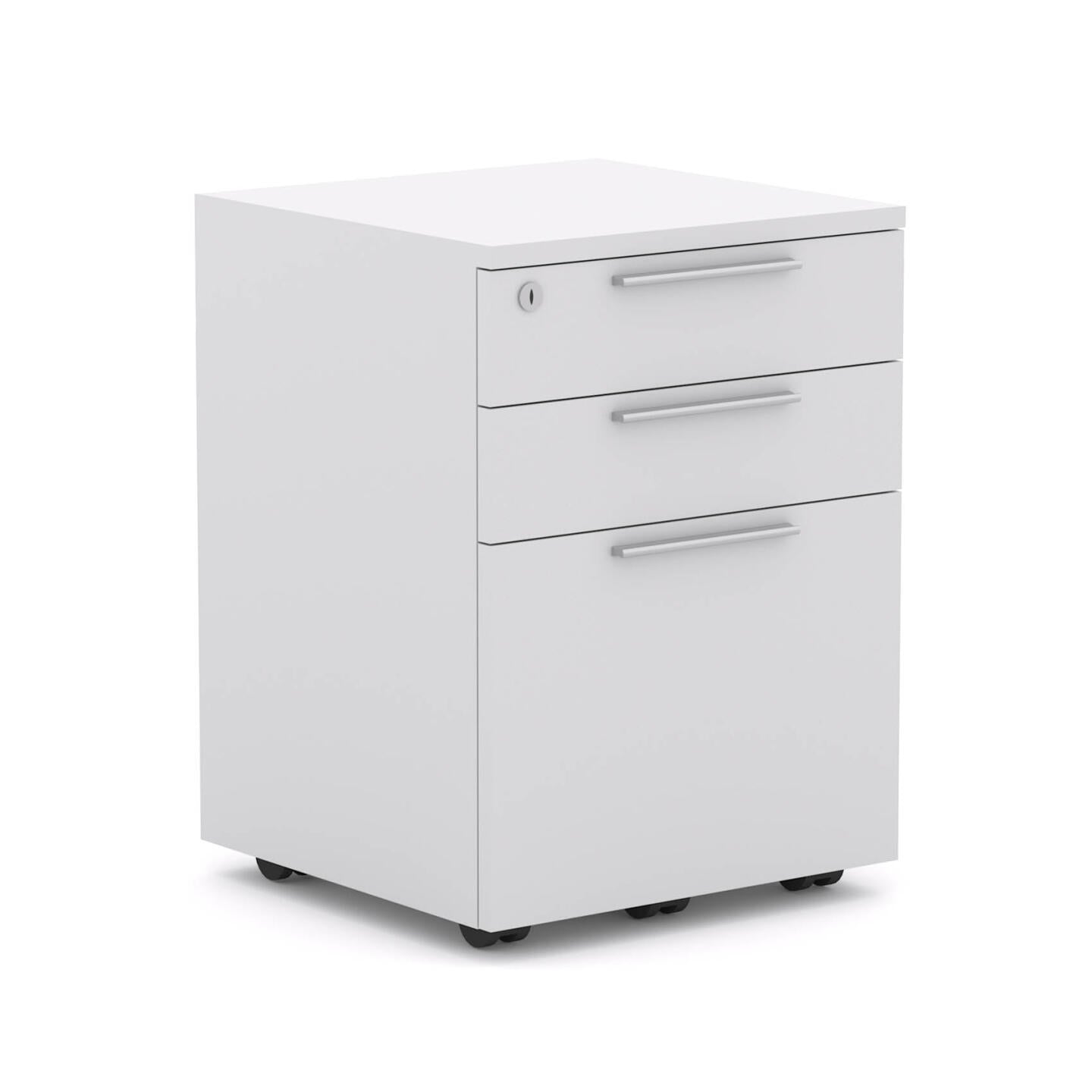 Axis Mobile 2 Drawer + File: W470mm x D500mm x H670mm - White