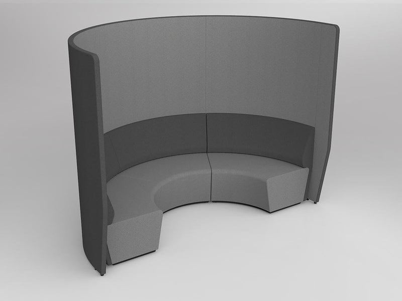 Motion Arc 3 Walls Charcoal/Stone