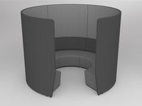 Motion Arc 5 Walls Charcoal/Stone