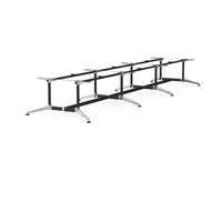 Modulus Boardroom Table Twin Post Triple Span Frame
