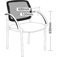 Maxi Hospitality Chair - 4 Leg Mesh Back