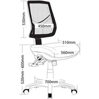 Mega 3 Lever Mesh Back Mega Big Boy Seat Task Chair