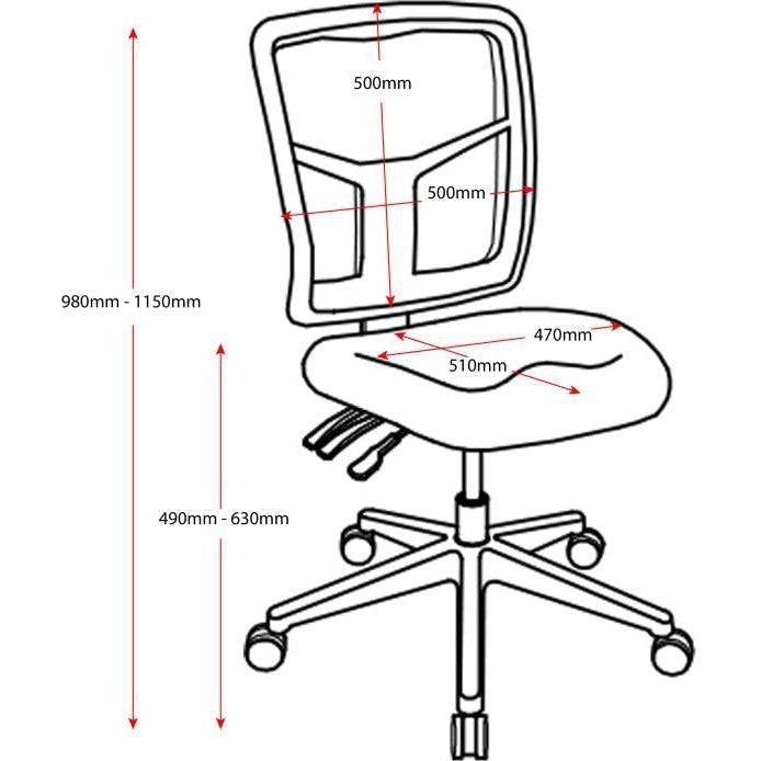 Mirae Medium Back Mesh Chair