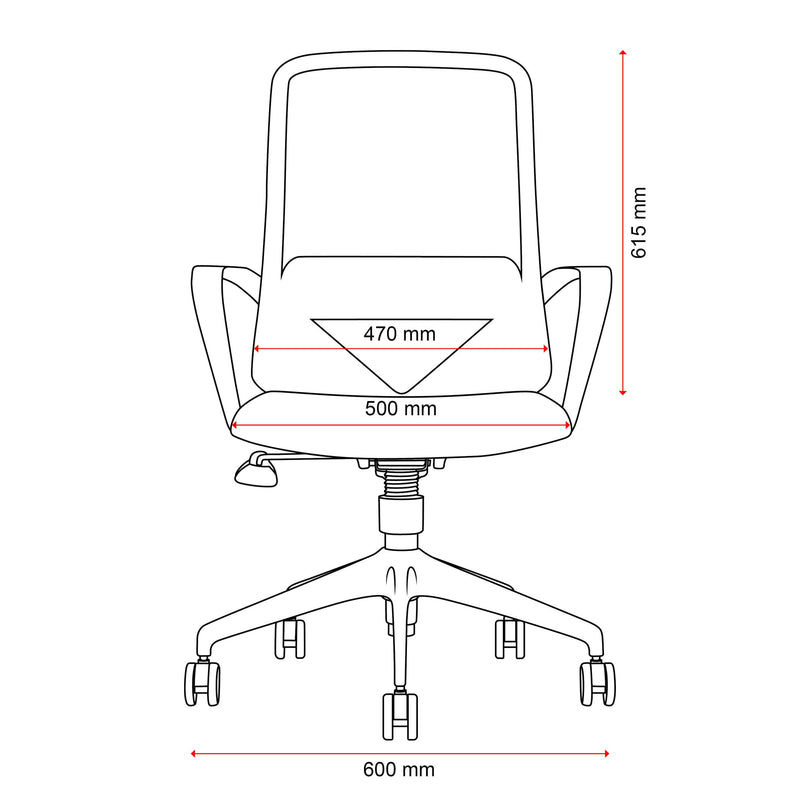Mondo Mistral Mesh Office Chair
