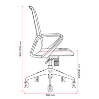 Mondo Mistral Mesh Office Chair