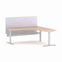 Klass Fixed 90Deg Workstation With AcoustiQ Screen