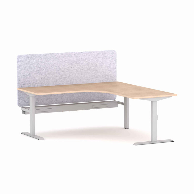 Klass Fixed 90Deg Workstation With AcoustiQ Screen
