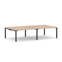 Axis Stretch 4-Person Double-sided Desk Workstation