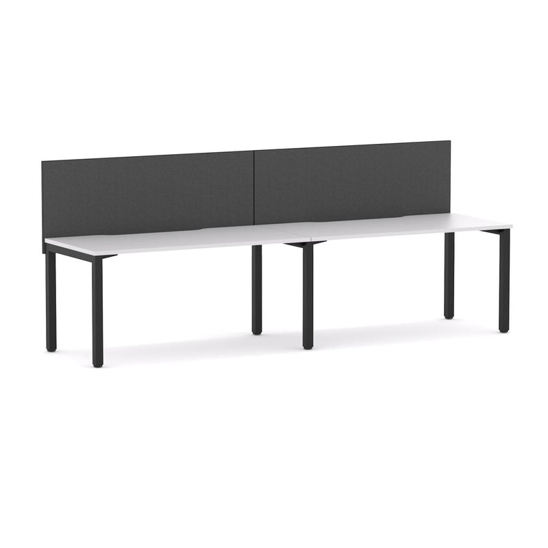 Axis 2 User Single-Sided Desks, 50x50mm Square Leg Design. Includes: Edge25 Screen